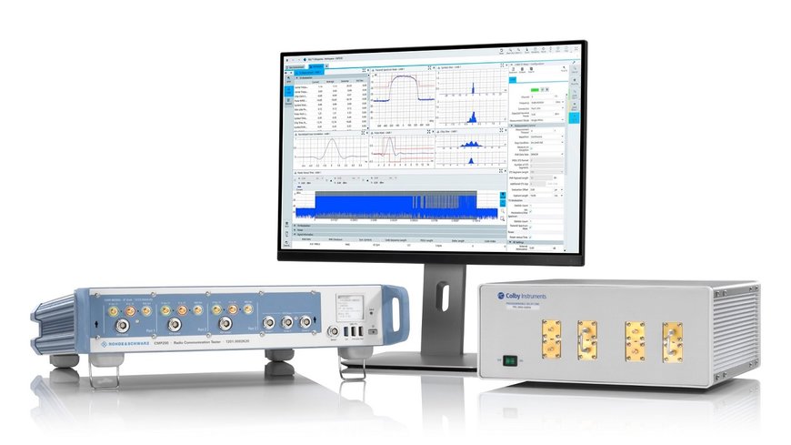 Rohde & Schwarz 和Colby儀器合作，為超寬頻（UWB）設備定位提供精準的測試解決方案。 使用超寬頻技術的設備，根據與其它設備的距離、移動方向和相對位置來完成定位。為了滿足超寬帶生態鍊的測試需求，Rohde & Schwarz 和Colby儀器公司攜手合作，提供高度整合的測試方案，可以準確模擬出超寬頻設備的移動方向。